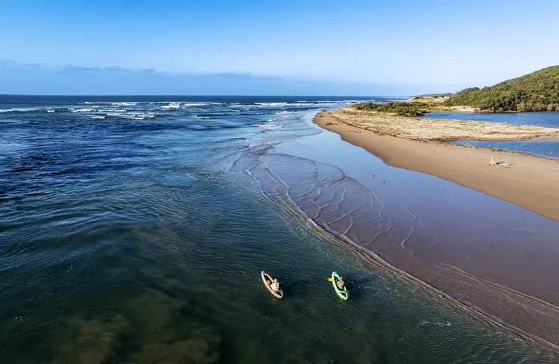 Canoes in the shallows