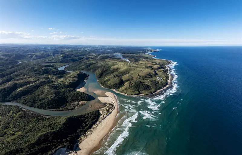 The Nqabara winding to the sea