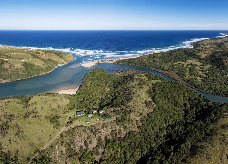 The lodge above the river mouth