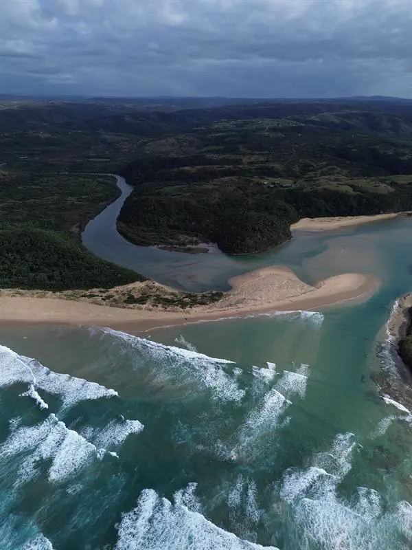 Where the river meets the surf
