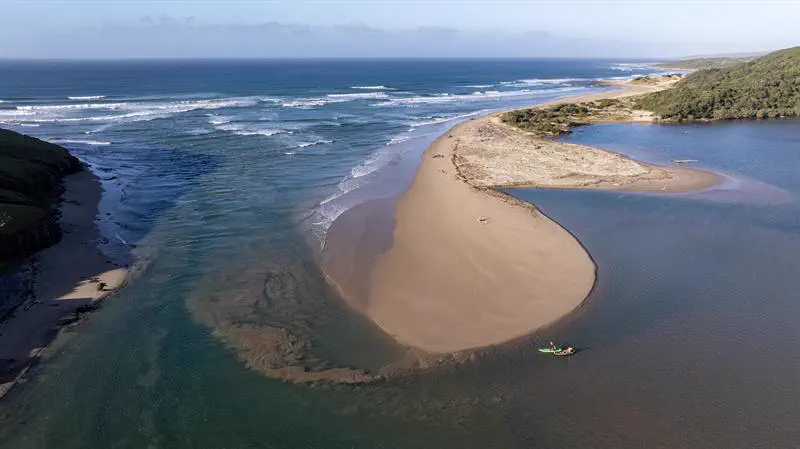 Sandbank at the mouth